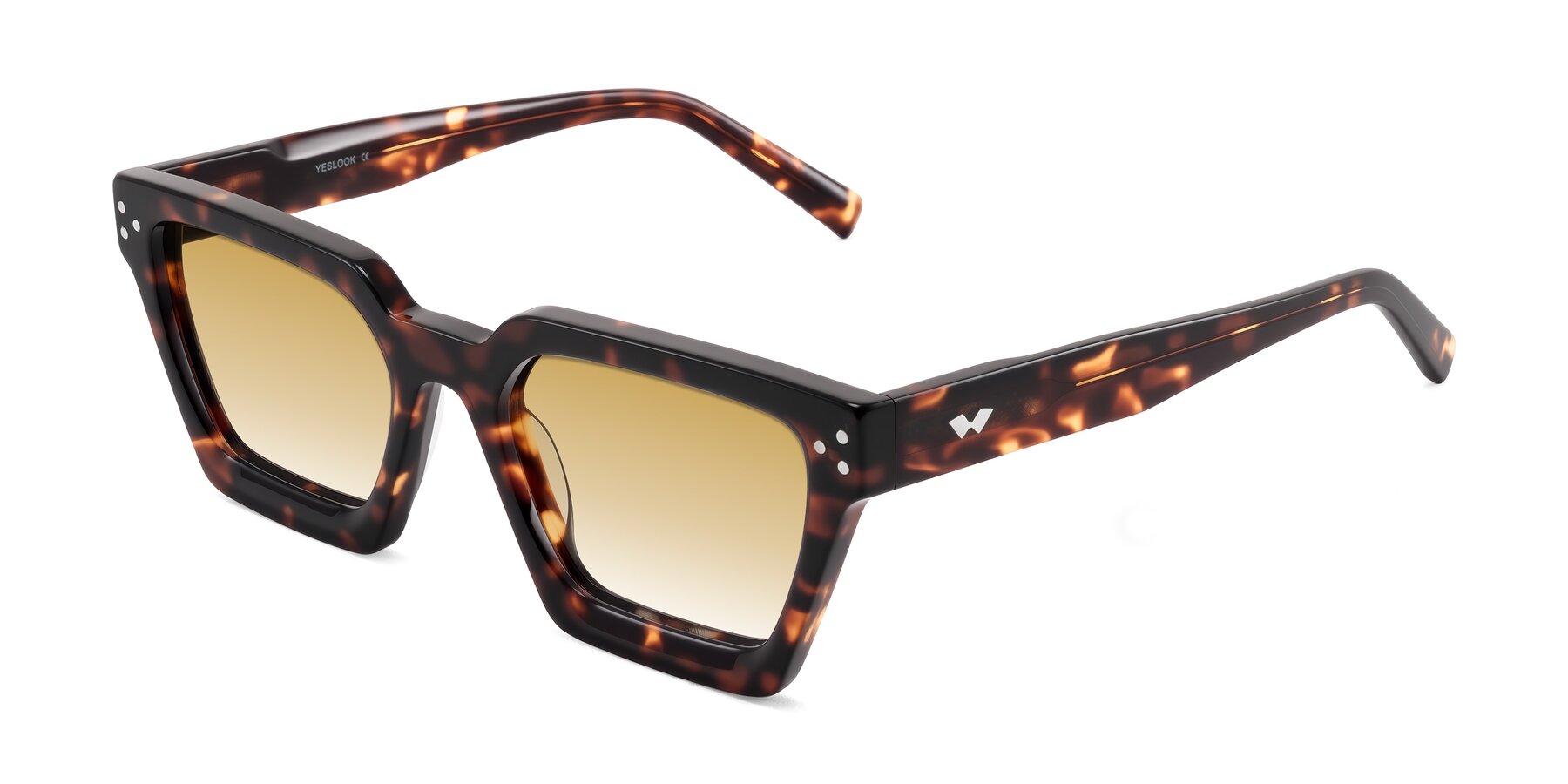 Angle of Callan in Tortoise with Champagne Gradient Lenses