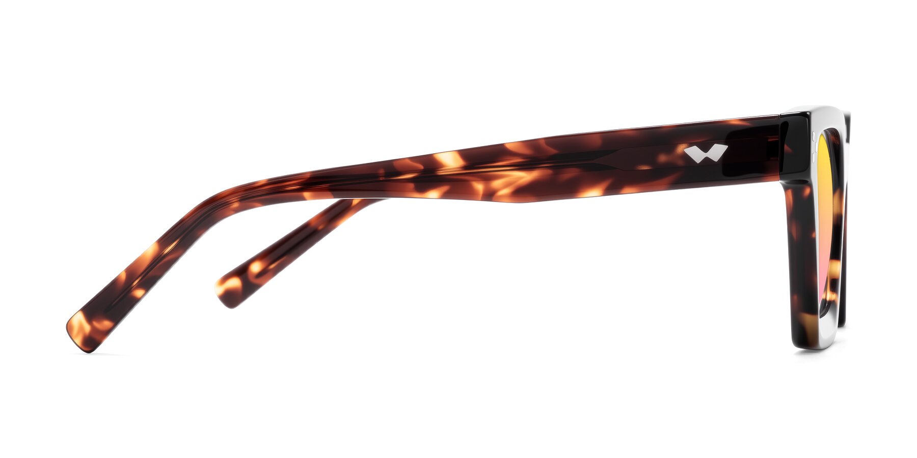 Side of Callan in Tortoise with Yellow / Pink Gradient Lenses