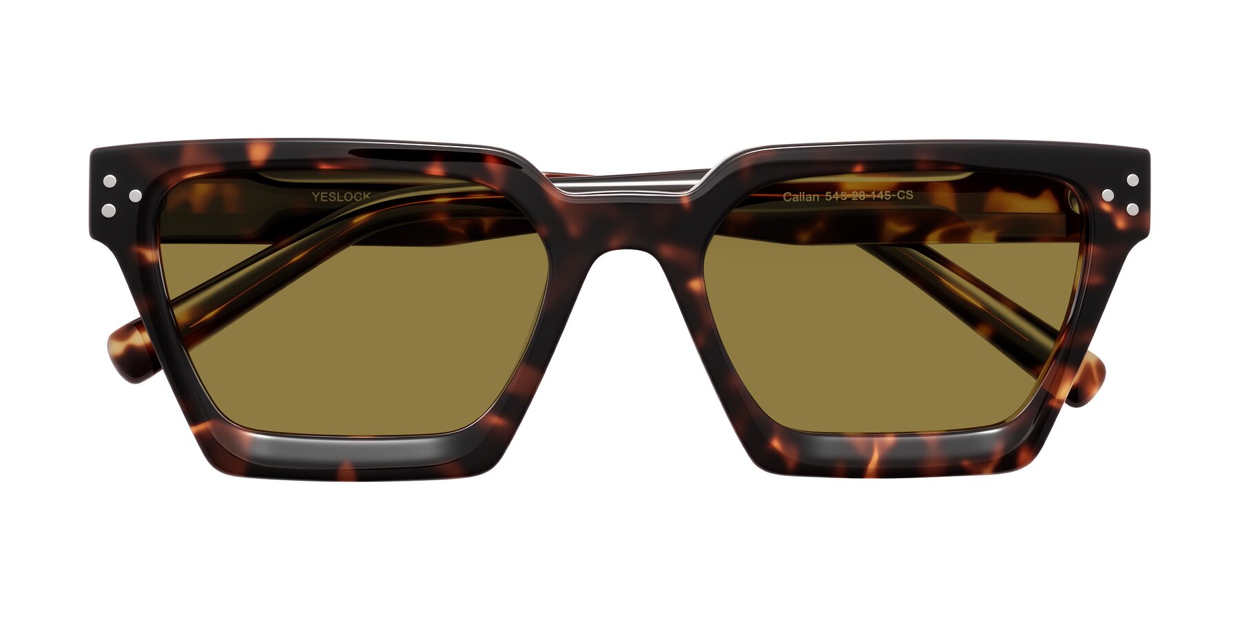 Folded Front of Callan in Tortoise with Brown Polarized Lenses