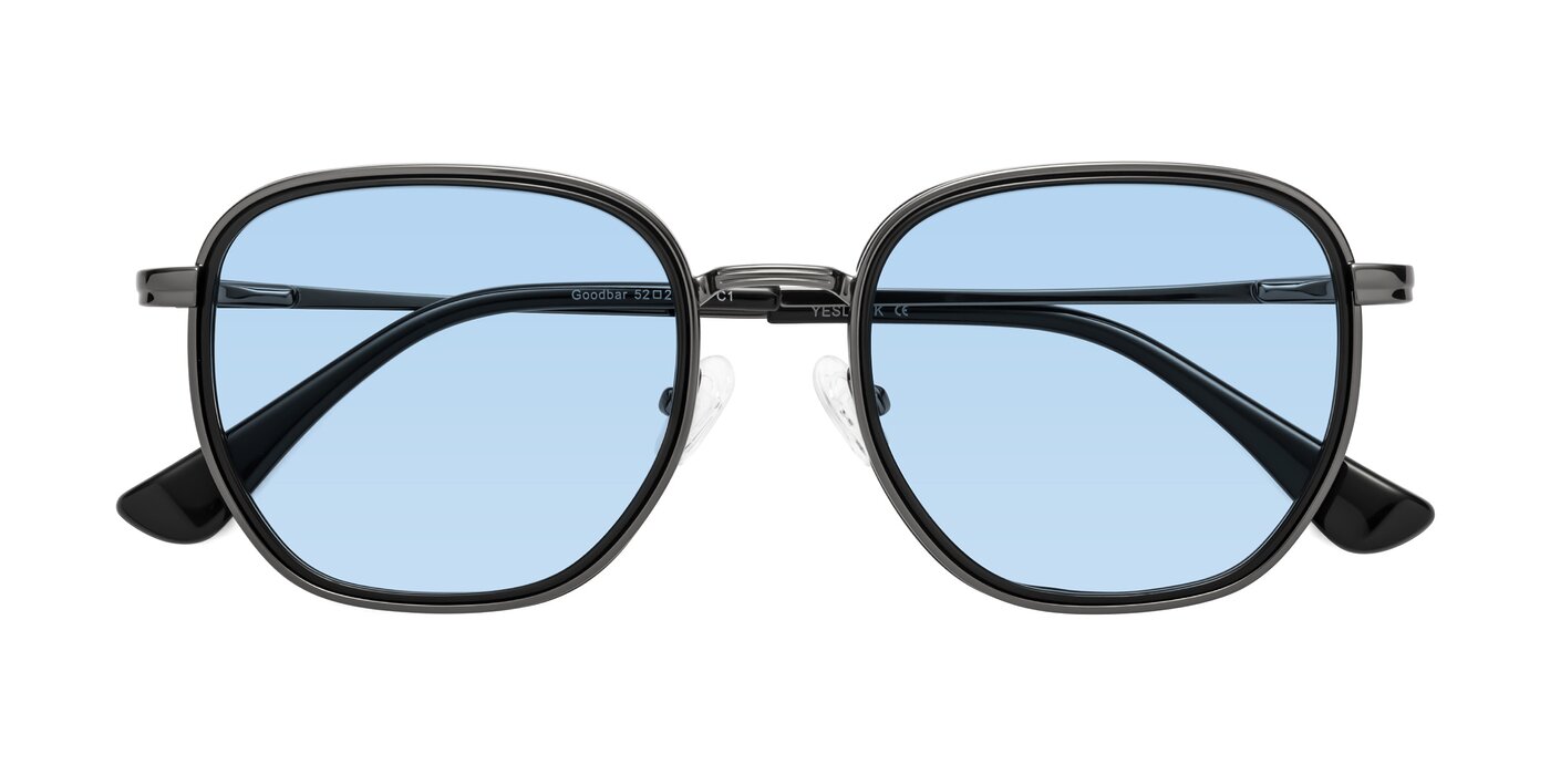 Goodbar - Gunmetal/Black Tinted Sunglasses