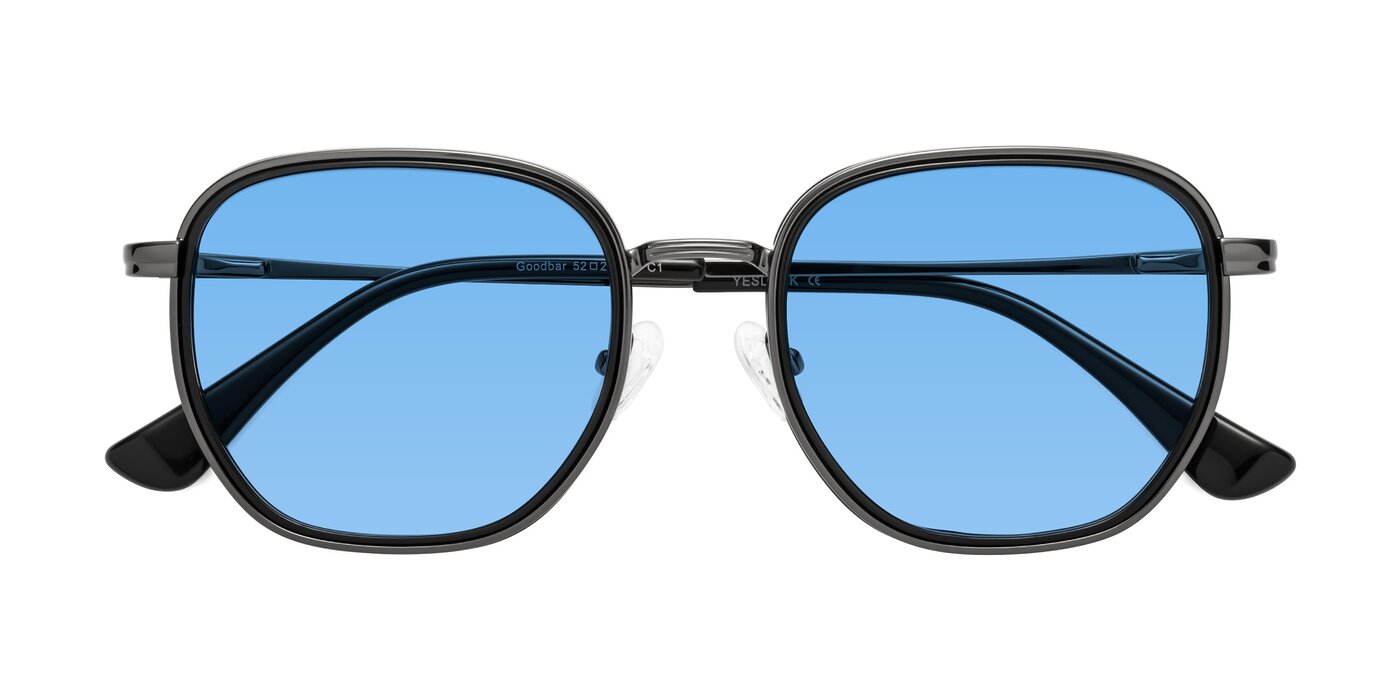 Goodbar - Gunmetal/Black Tinted Sunglasses