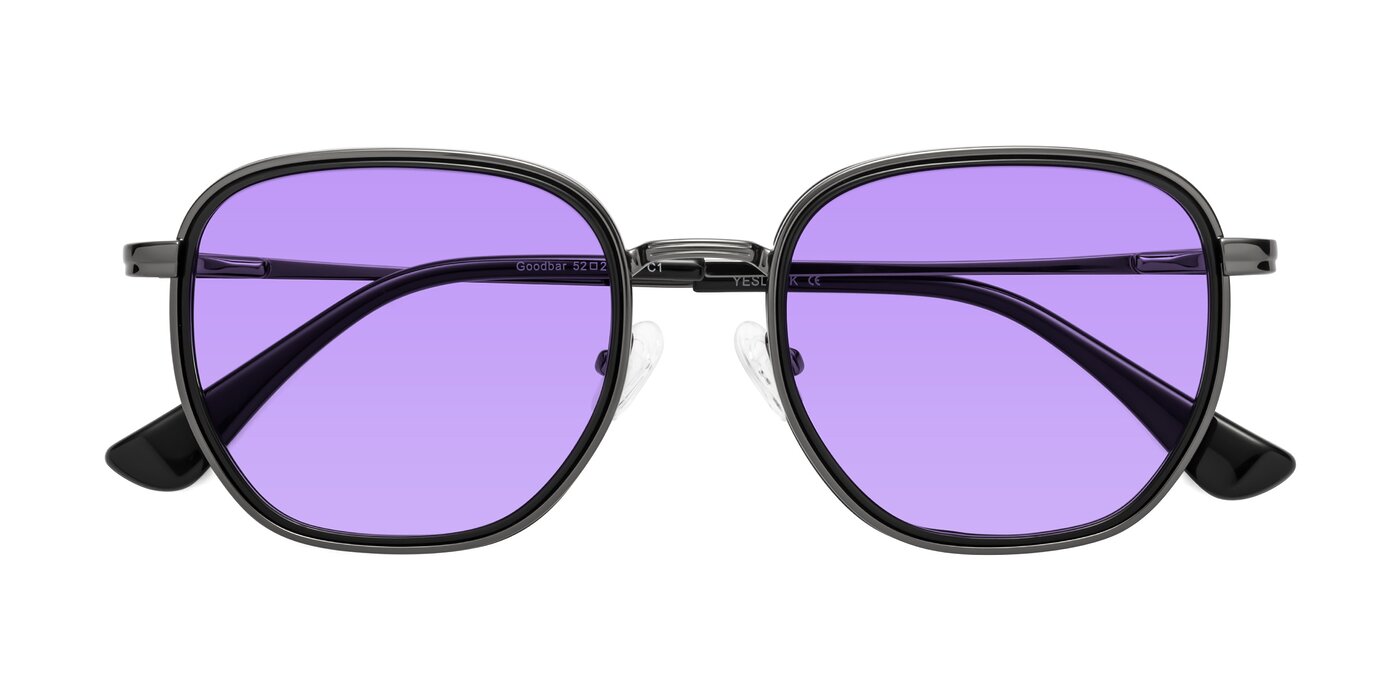 Goodbar - Gunmetal/Black Tinted Sunglasses