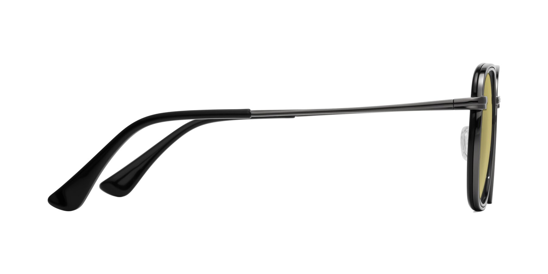 Side of Goodbar in Gunmetal-Black with Medium Champagne Tinted Lenses