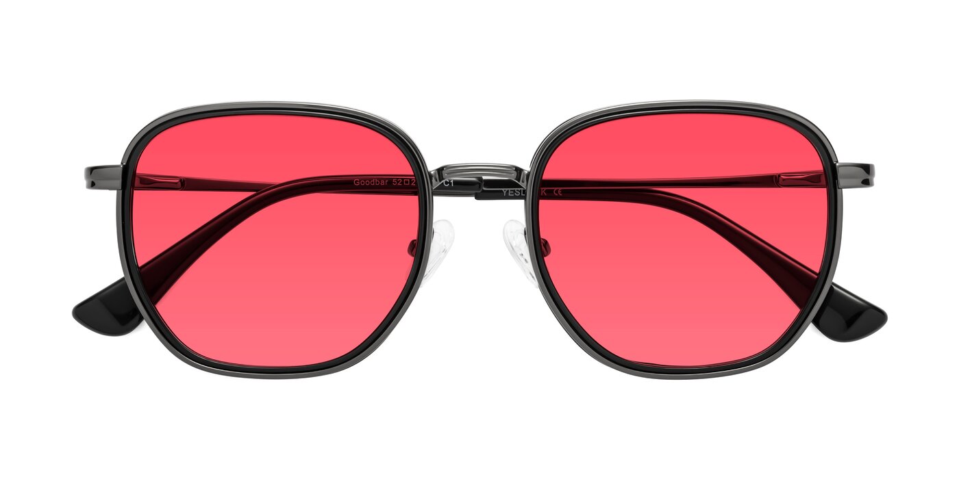 Goodbar - Gunmetal/Black Tinted Sunglasses