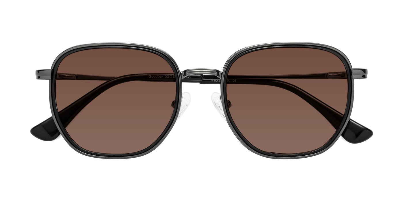 Goodbar - Gunmetal/Black Tinted Sunglasses
