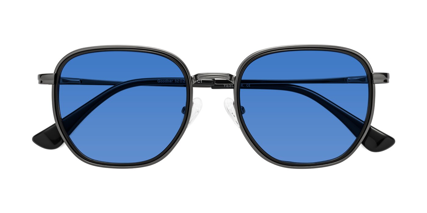 Goodbar - Gunmetal/Black Tinted Sunglasses