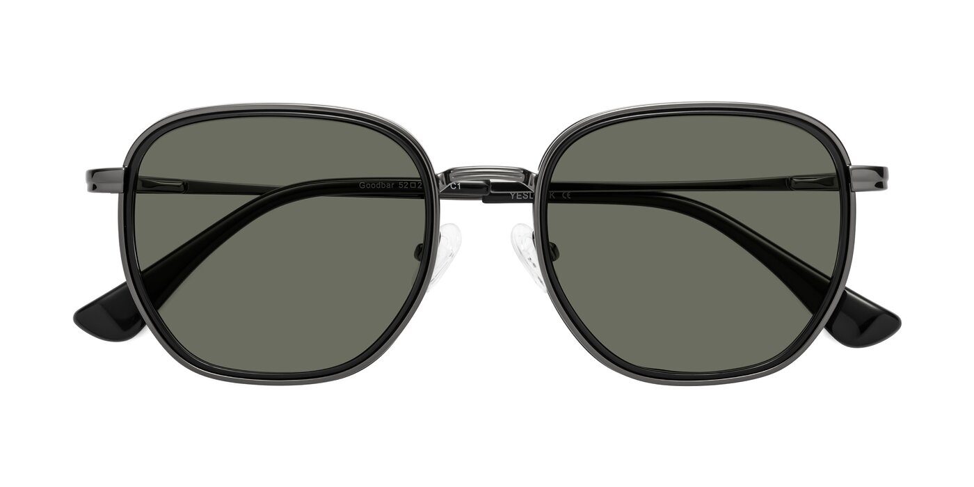 Goodbar - Gunmetal/Black Polarized Sunglasses