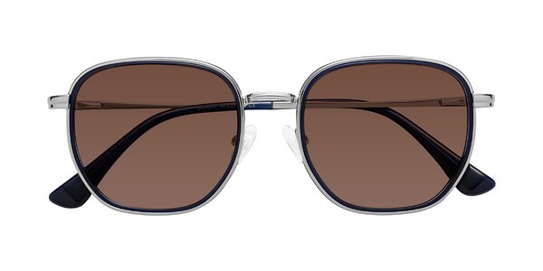 Front of Goodbar in Silver / Deep Sapphire
