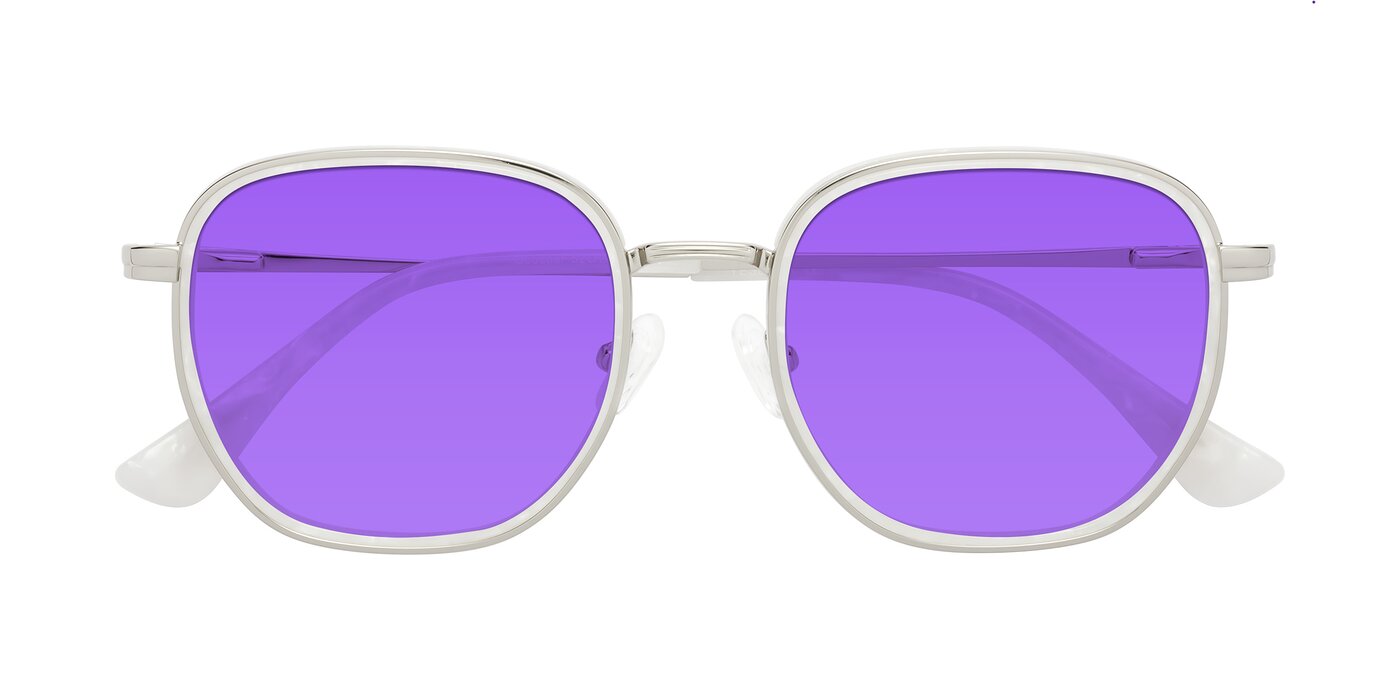 Goodbar - Silver/Glacier White Tinted Sunglasses