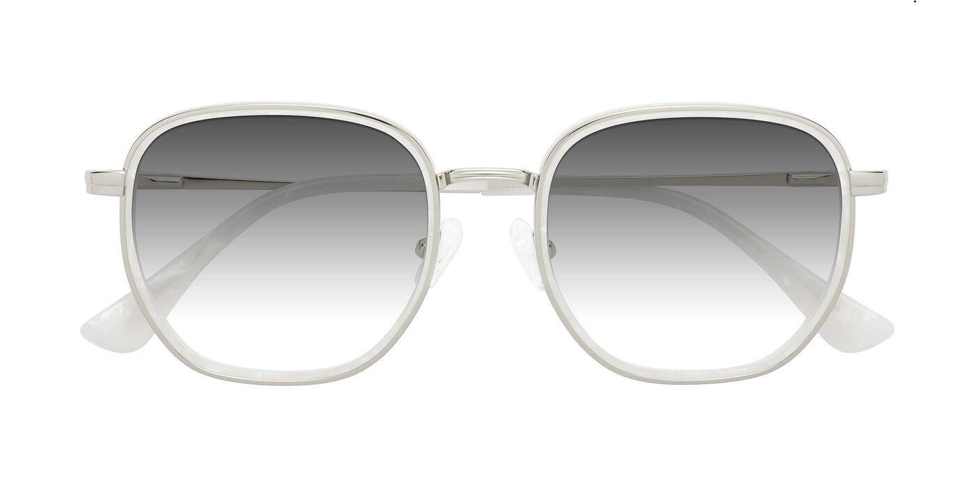 Goodbar - Silver/Glacier White Gradient Sunglasses