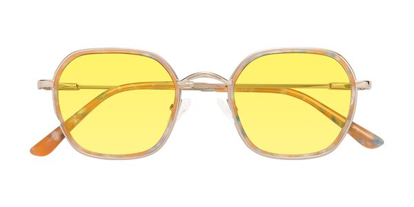 Front of Ana in Coral Tortoise / Gold