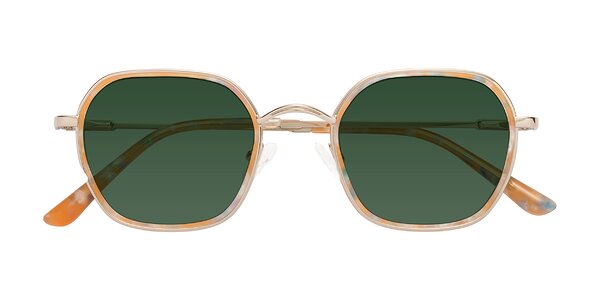 Front of Ana in Coral Tortoise/Gold