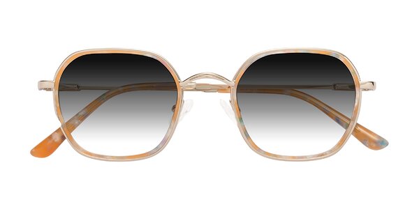 Front of Ana in Coral Tortoise / Gold