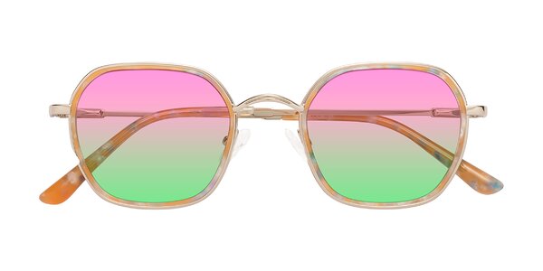 Front of Ana in Coral Tortoise / Gold