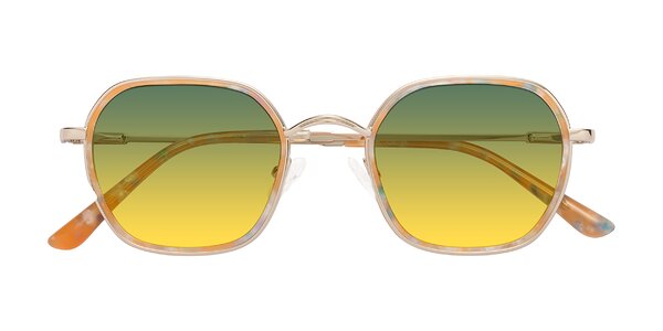 Front of Ana in Coral Tortoise / Gold