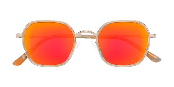 Front of Ana in Coral Tortoise / Gold