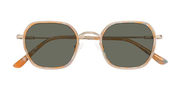Front of Ana in Coral Tortoise/Gold