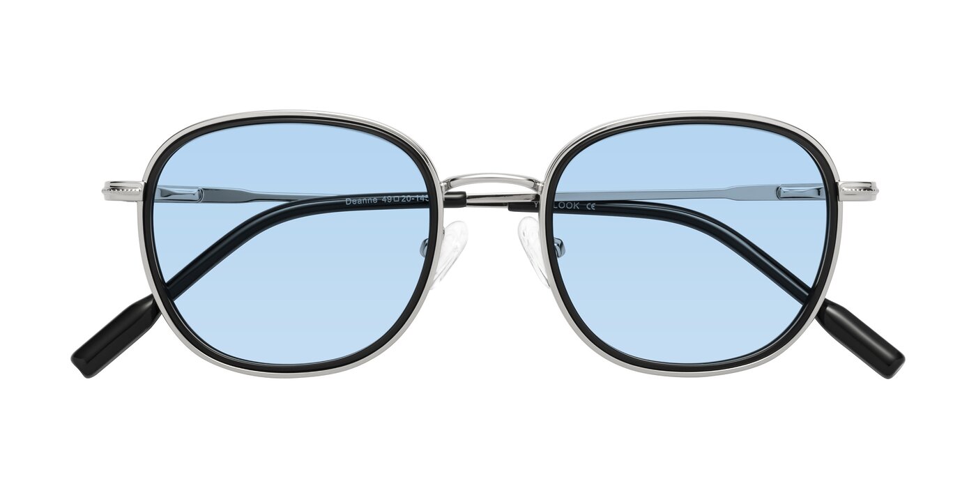 Deanne - Black/Silver Tinted Sunglasses