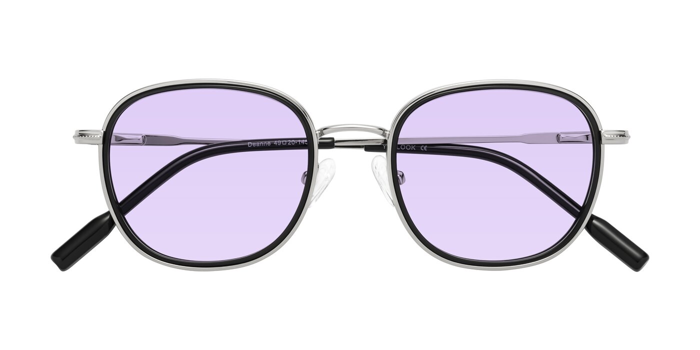 Deanne - Black/Silver Tinted Sunglasses