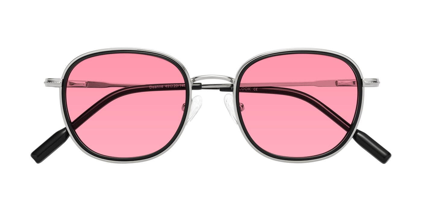 Deanne - Black/Silver Tinted Sunglasses