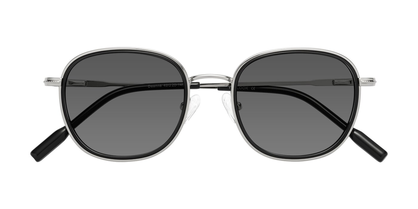 Deanne - Black/Silver Tinted Sunglasses