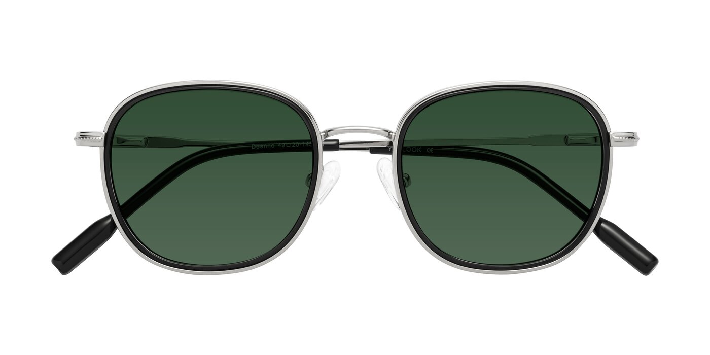 Deanne - Black/Silver Tinted Sunglasses