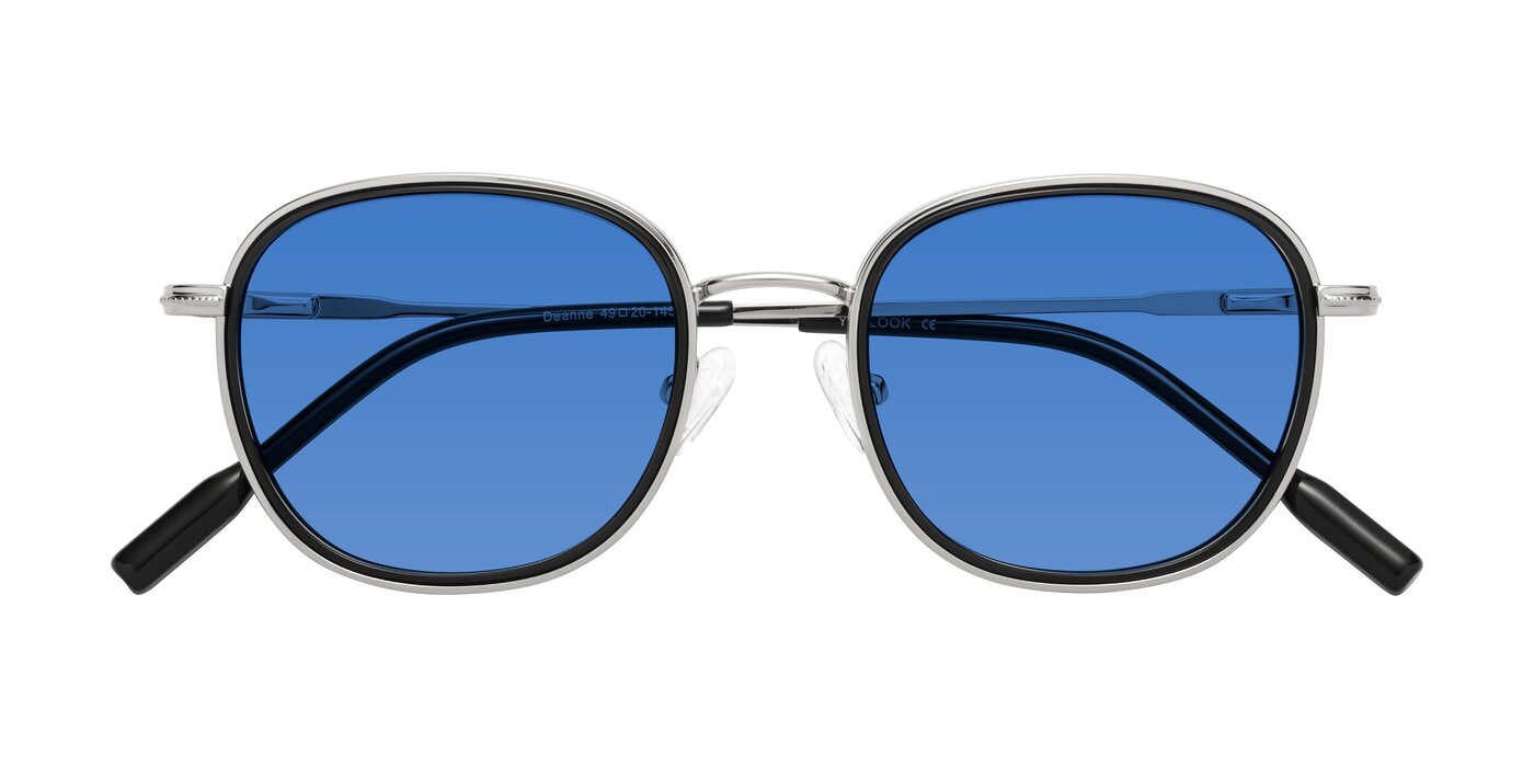 Deanne - Black/Silver Tinted Sunglasses