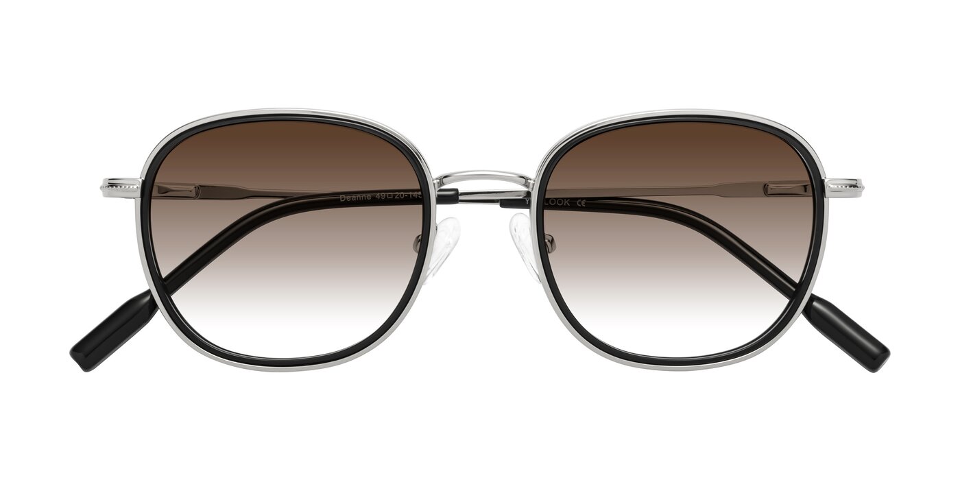 Deanne - Black/Silver Gradient Sunglasses