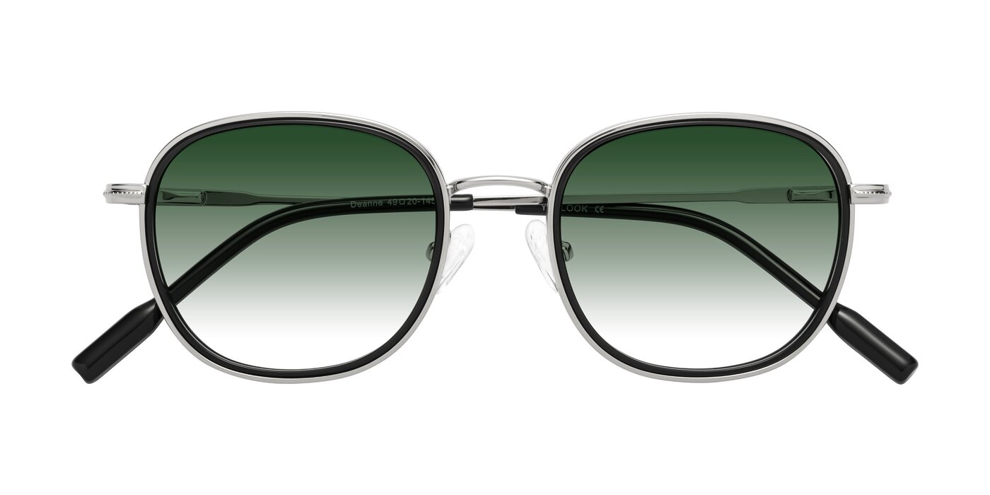 Deanne - Black/Silver Gradient Sunglasses