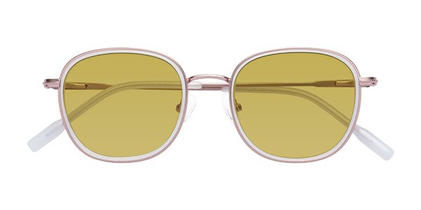 Front of Deanne in Rose Gold / Translucent White