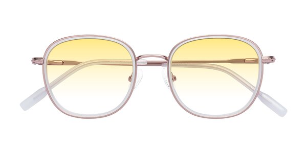 Front of Deanne in Rose Gold/Translucent White