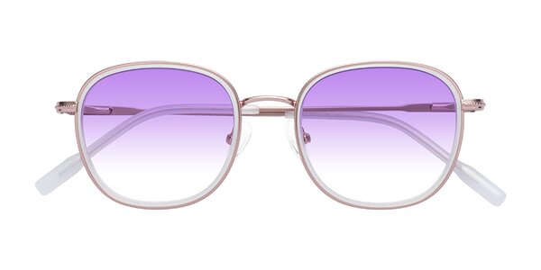 Front of Deanne in Rose Gold/Translucent White