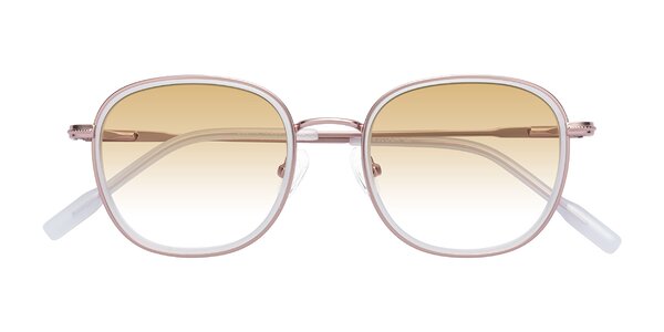 Front of Deanne in Rose Gold / Translucent White