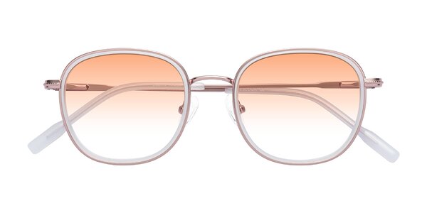 Front of Deanne in Rose Gold / Translucent White