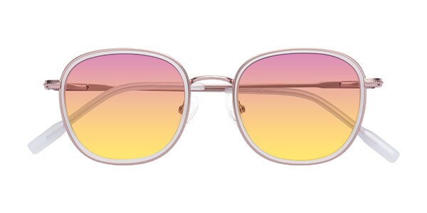 Front of Deanne in Rose Gold/Translucent White