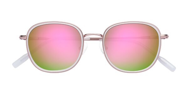 Front of Deanne in Rose Gold / Translucent White