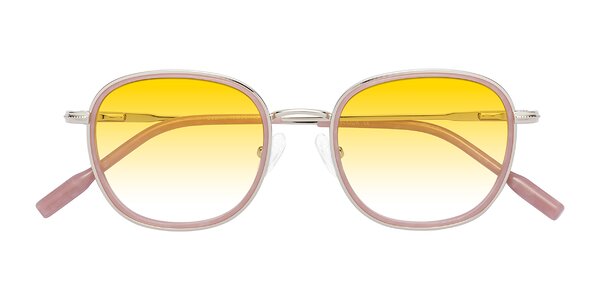Front of Deanne in Pale Gold / Plum