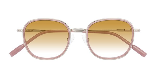 Front of Deanne in Pale Gold / Plum