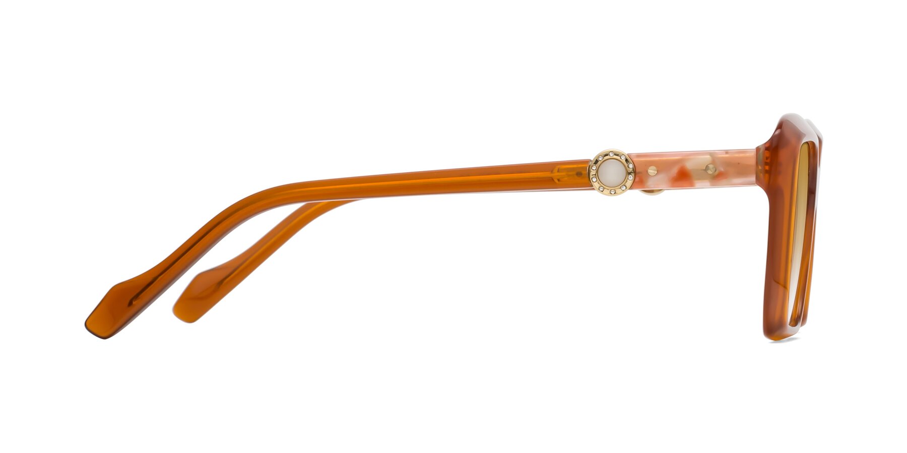 Side of Redmond in Caramel with Champagne Gradient Lenses