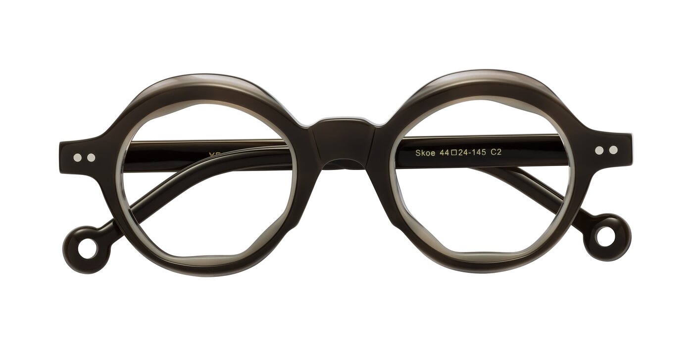 Skoe - Dark Grayish Brown Eyeglasses