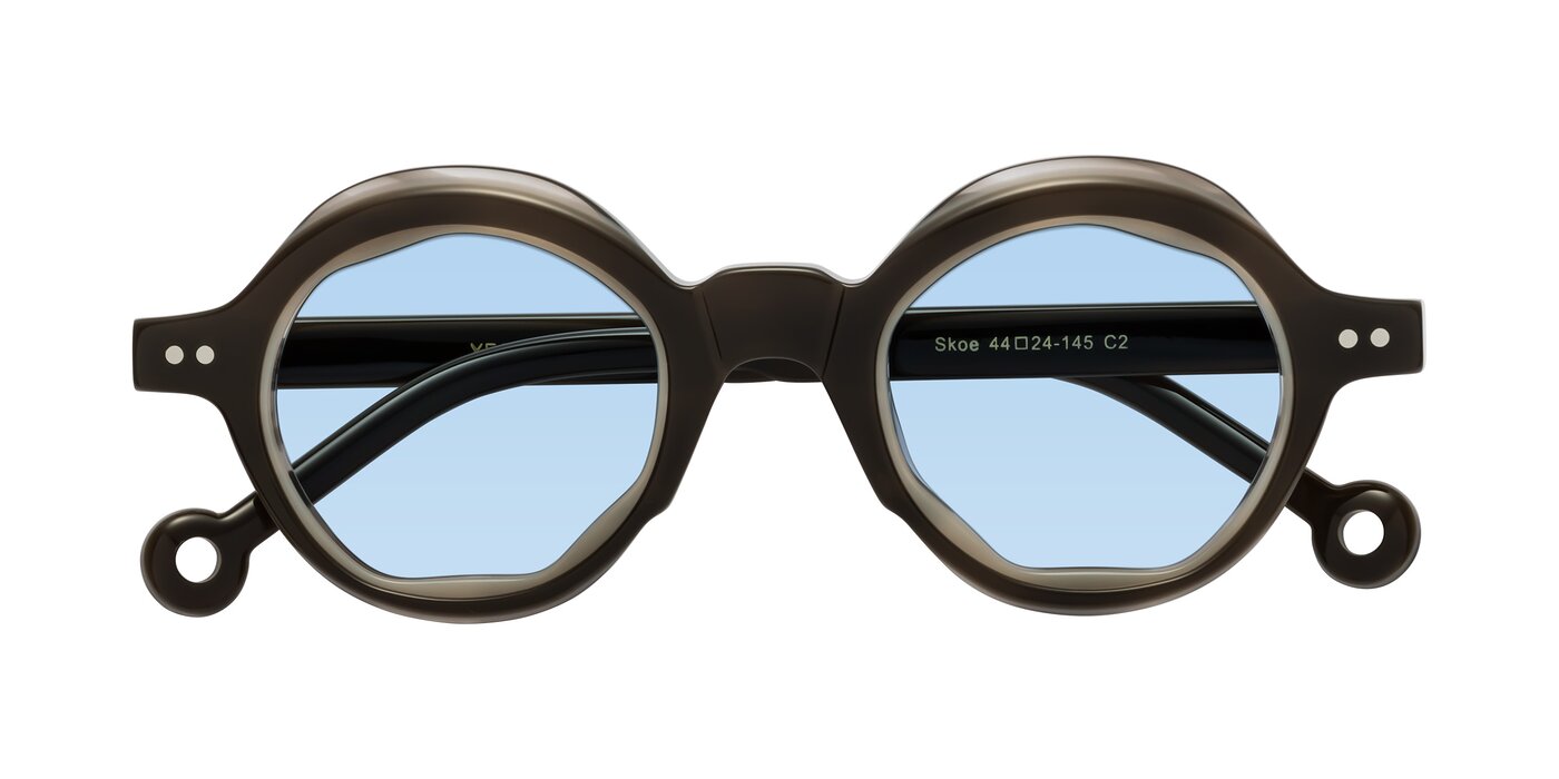 Skoe - Dark Grayish Brown Tinted Sunglasses