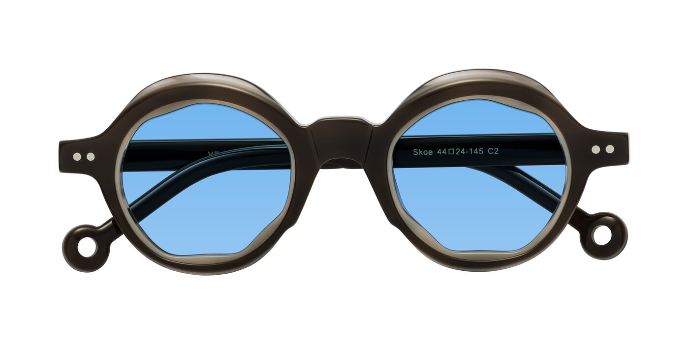 Skoe - Dark Grayish Brown Tinted Sunglasses