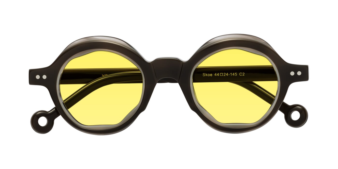 Skoe - Dark Grayish Brown Tinted Sunglasses