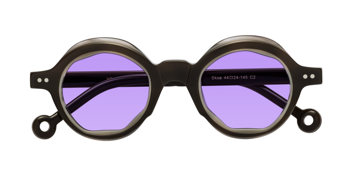Skoe - Dark Grayish Brown Tinted Sunglasses