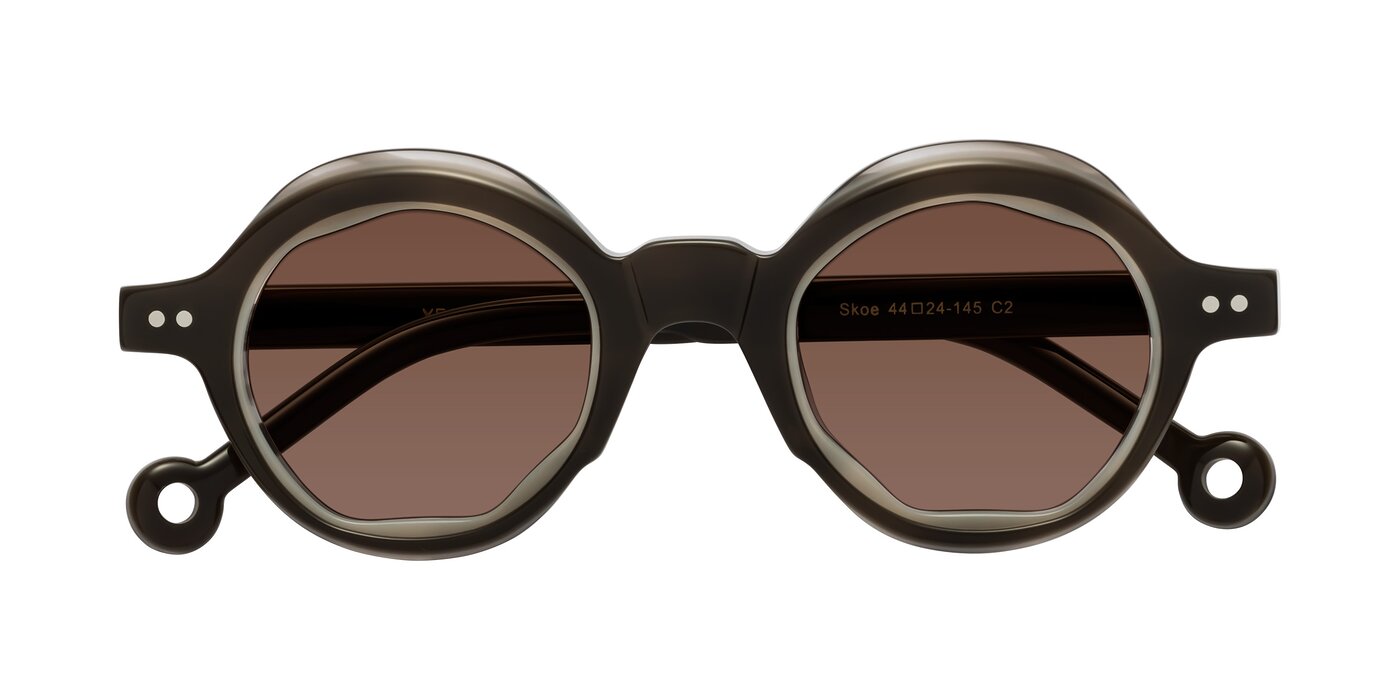 Skoe - Dark Grayish Brown Tinted Sunglasses