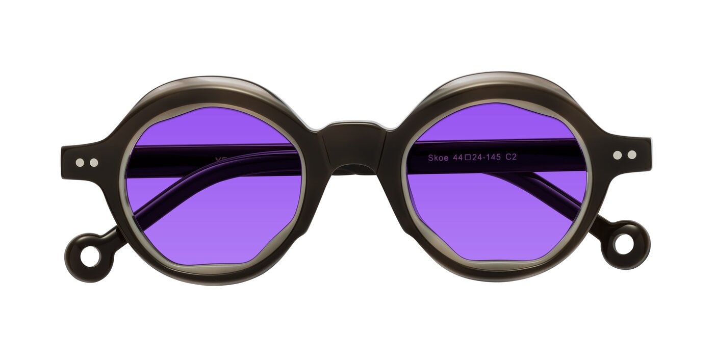 Skoe - Dark Grayish Brown Tinted Sunglasses