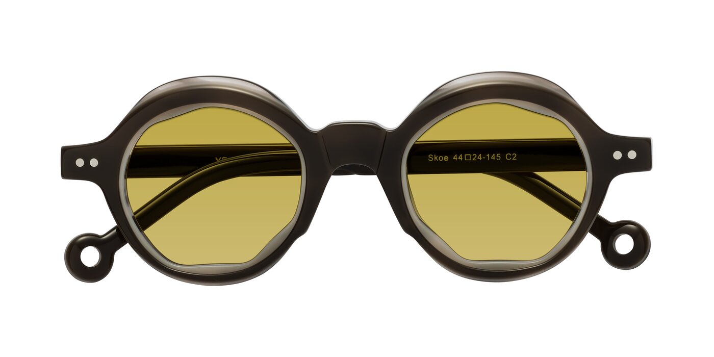 Skoe - Dark Grayish Brown Tinted Sunglasses