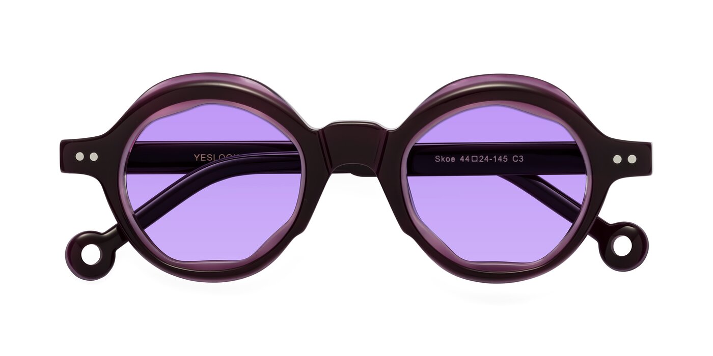 Skoe - Eggplant Tinted Sunglasses