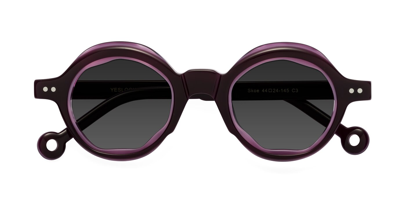 Skoe - Eggplant Tinted Sunglasses