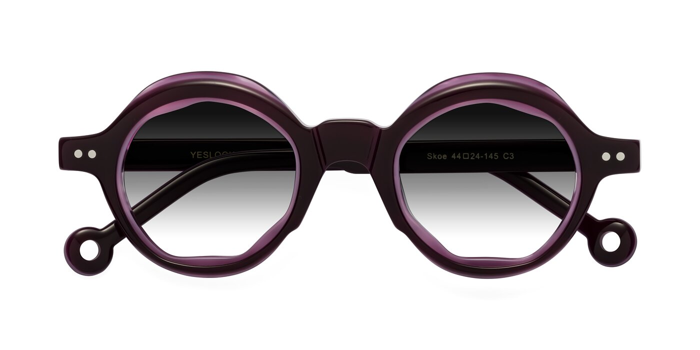 Skoe - Eggplant Gradient Sunglasses